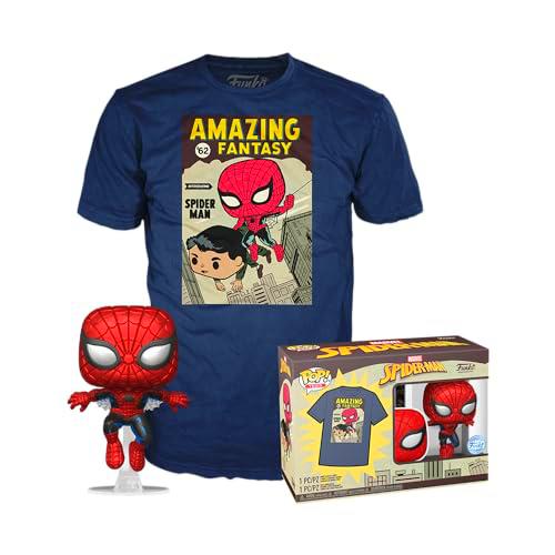 Funko Pop! &amp; tee: Spider-Man - Comic Cover - Metálico