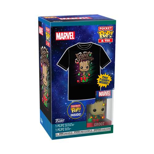 Funko Pocket Pop! &amp; tee: Guardians of The Galaxy - Holiday Groot