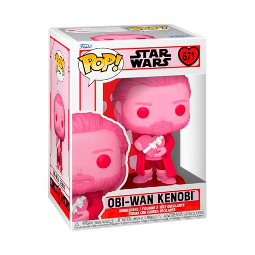 Funko Pop! Star Wars: Valentines - OBI-WAN Kenobi - Figuras Miniaturas Coleccionables para Exhibición