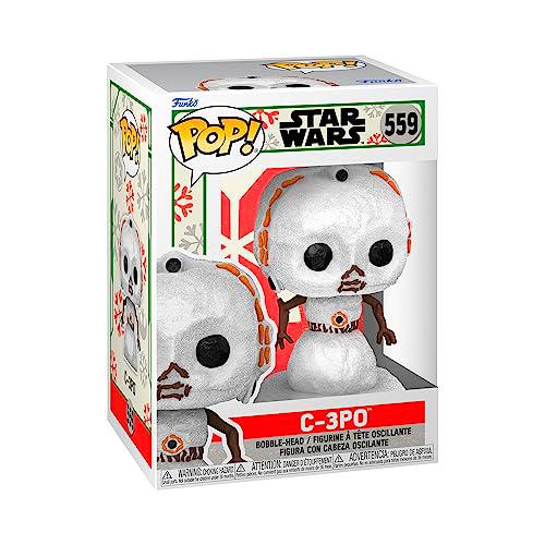 Funko Pop! Star Wars: Holiday - C-3PO - Muñeco de Nieve