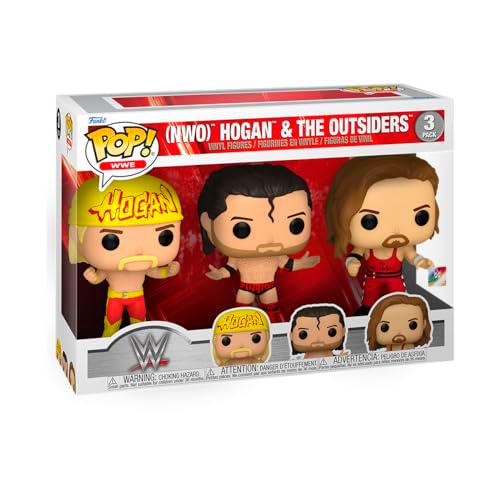 Funko Pop! WWE: Hulk Hogan &amp; Outsiders 3PK - Figura de Vinilo Coleccionable