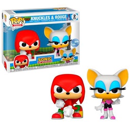 Funko Pop! Games: Sonic - Knuckles and Rouge - Figura de juguete de vinilo coleccionable (Exc), 77477