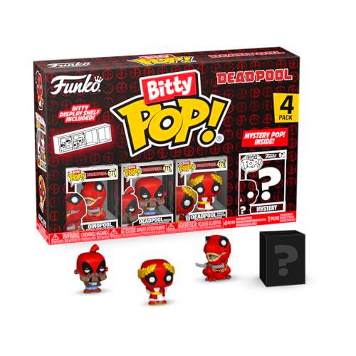 Funko Bitty Pop! Dinopool, Bitty Pop! Deadpool (Barista)