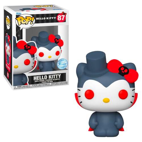 Funko Pop! Sanrio - Hello Kitty (Vampiro) 87 Pop! Vinilo Figura especial Edición Adhesivo + Protección Case