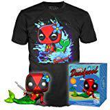 Funko- Set Figura Pop &amp; tee Marvel Deadpool Mermaid Exclusive Muñecos acción