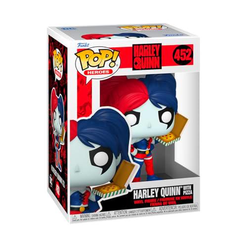 Funko Pop! Heroes: DC - Harley Quinn with Pizza - Figura de Vinilo Coleccionable