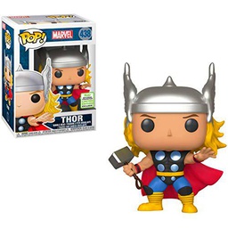 Funko Thor (2019 Spring Con Exclusive): Marvel Universe x POP! Marvel Vinyl Figure &amp; 1 POP! Compatible PET Plastic Graphical Protector Bundle [#438 / 37206