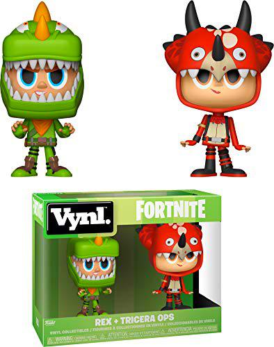 Funko VYNL: Fortnite a -2PK - Rex &amp; Tricera Ops - Figura de Vinilo Coleccionable