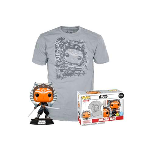 Loungefly Pop! &amp; tee: Mandolorian - Ahsoka Tano - Brilla En La Oscuridad