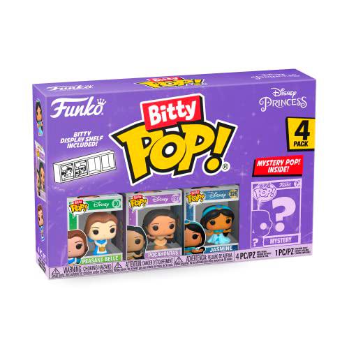 Funko Bitty POP! Disney Princesa - Belle 4 Paquete Incluye Belle (yellow Dress)