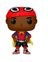 Funko 33976 POP Bobble: Marvel: Spider-Man: Into the Spider-Verse: Miles w/ Cape