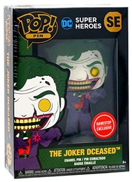 Funko Pop Pin Dceased The Joker (no sangriento) Exclusivo de GameStop