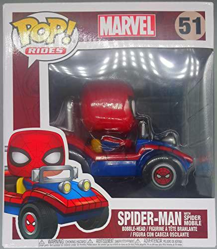 Funko - Figuras Marvel - Spider-Mobile Exclusive Rides Pop 15 cm