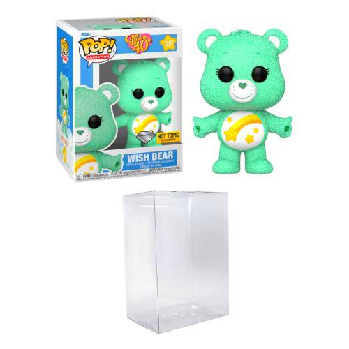 Funko POP! Animaci n: Care Bears 40th Anniversary Wish Bear Diamond con un protector de Byron Attic Pop