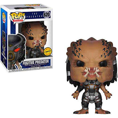 Funko Fugitive Predator (Chase Edition): Predator x Pop! Películas Figura de Vinilo y 1 Paquete Protector gráfico Ultimate Guard