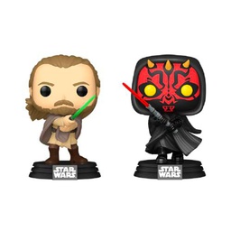 Funko Pop! Star Wars: Qui-Gon Jinn vs Darth Maul - Figura de vinilo (2 unidades)