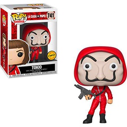 Funko Tokio (Chase Edition): Money Heist (La Casa De Papel) x POP! TV Vinyl Figure &amp; 1 POP! Compatible PET Plastic Graphical Protector Bundle [#741 / 34488