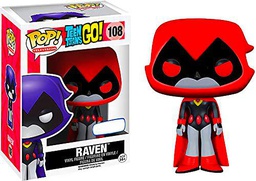 Funko 9509 - Teen Titans Go, Figura Pop Vinilo 108 Raven Red Edición Limitada