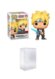 Funko Pop! Animation: Boruto - Naruto Next Generations Boruto con Chakra Blade Glow-in-The-Dark Chase AAA Anime Exclusivo incluido con un protector de ático de Byron