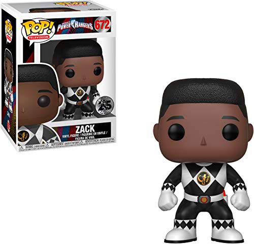 Funko Pop Power Rangers Figura de Vinilo Zack sin Casco